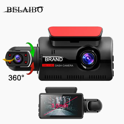 2 Lens Car Video Recorder HD1080P